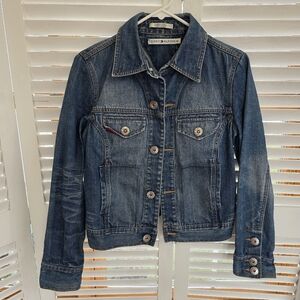 Vintage Tommy Hilfiger Women's Denim Jacket Size SP
